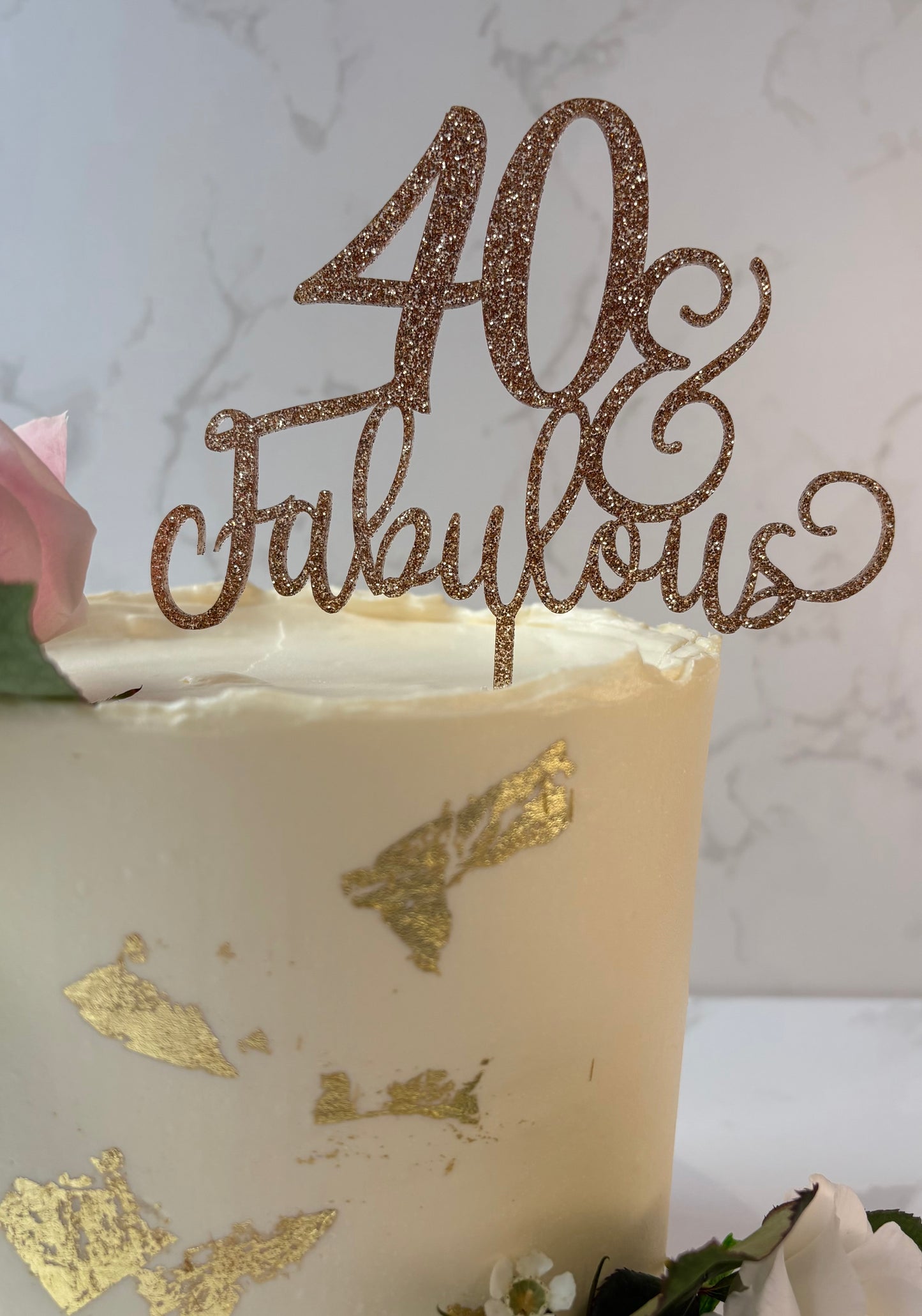 40, 50, 60, 70, 80 & Fabulous Birthday Cake Topper