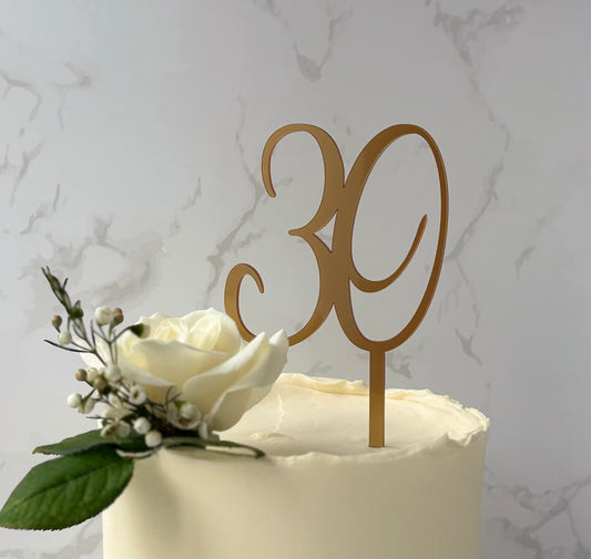 Number Cake Topper