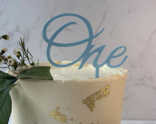 Written Number Cake Topper for Birthdays, Anniversaries and Milestones